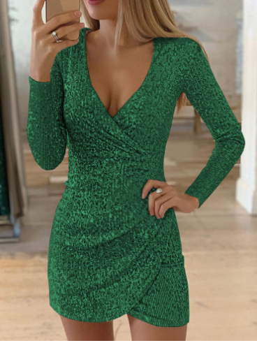 Robe de Soirée Pailletée Féminine