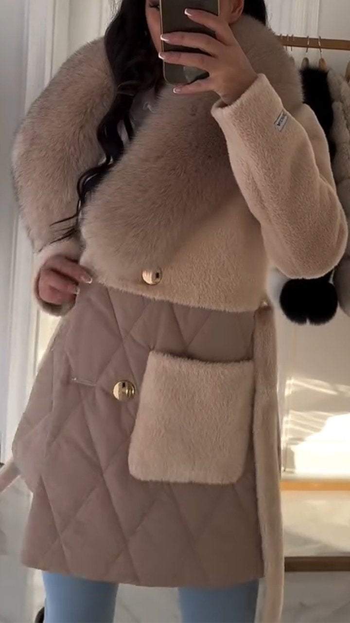 Manteau Femme Hiver Fausse Fourrure Doux et Chaud - PanierRoyale