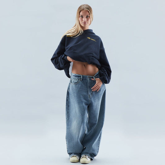 Sweat à capuche Oversized avec impression Avec Amour - BerlinGlamour