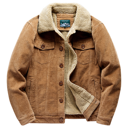 Veste Cuir Homme Hiver avec Doublure Sherpa Élégante
