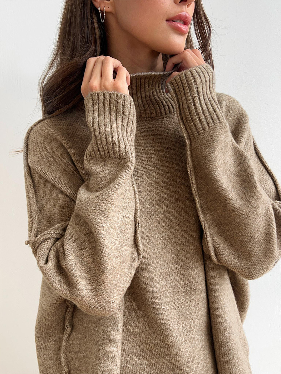 Pull Oversize Tricot Femme Confortable pour Détente