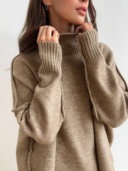 Pull Oversize Tricot Femme Confortable pour Détente