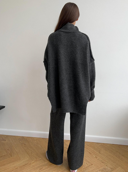 Pull Oversize Tricot Femme Confortable pour Détente
