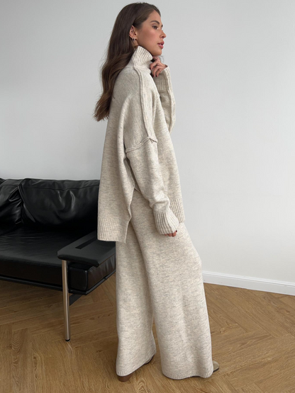 Pull Oversize Tricot Femme Confortable pour Détente
