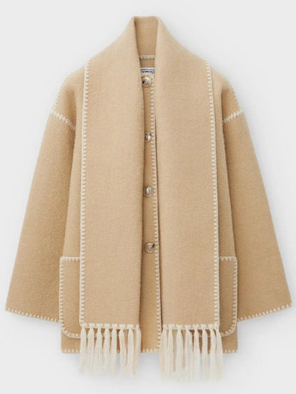 Manteau Femme Chic en Laine pour Hiver