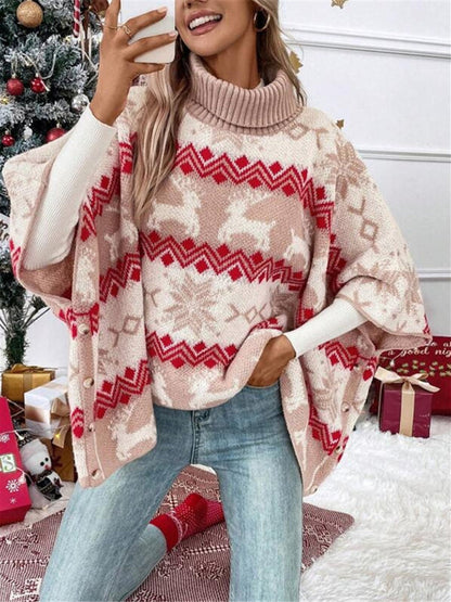 Pull Femme Hiver Festif avec Motif Renne