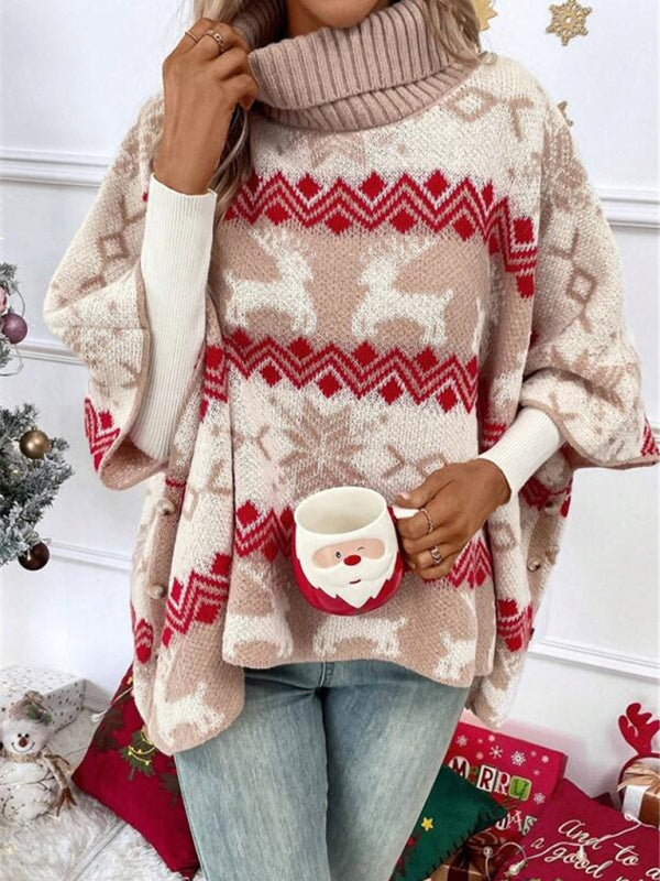 Pull Femme Hiver Festif avec Motif Renne