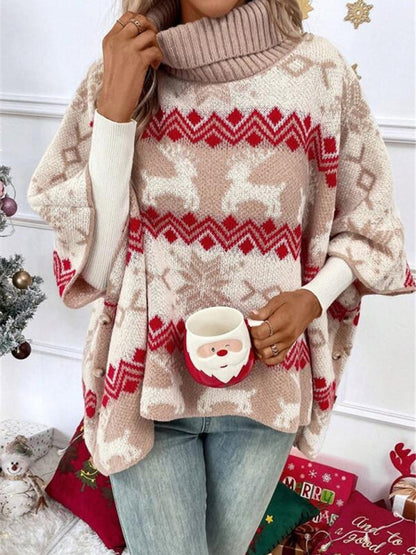 Pull Femme Hiver Festif avec Motif Renne