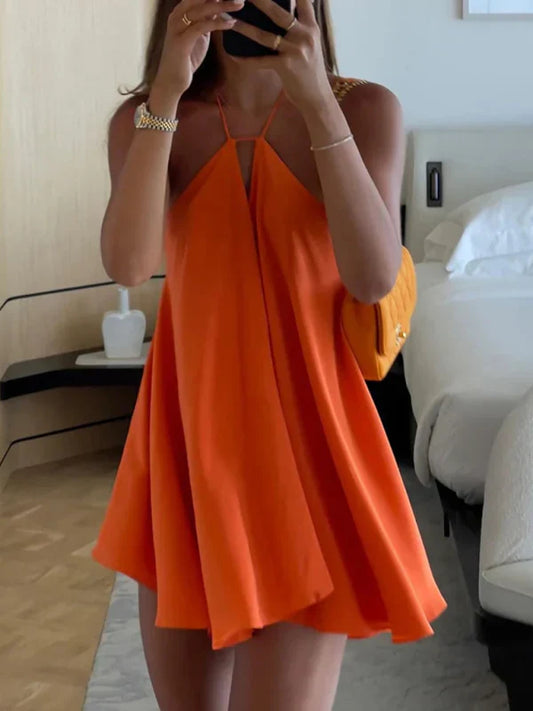 Olivia™ – Robe Femme Mini Élégante à Col V Profond pour Soirées Chic-1