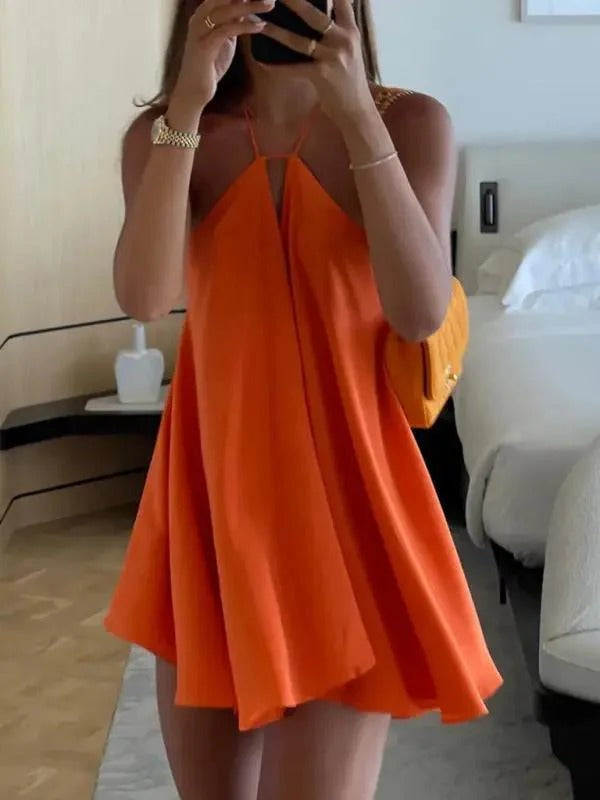 Robe Été Légère pour Femme avec Col en V - PanierRoyale