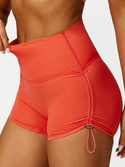 Shorts de Sport Haute Taille Élastiques pour Femme