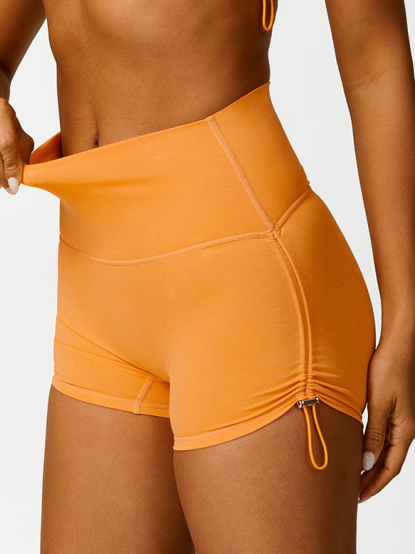 Shorts de Sport Haute Taille Élastiques pour Femme