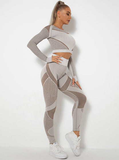 Maillot de Sport 2 Pièces Élastique Design Structuré