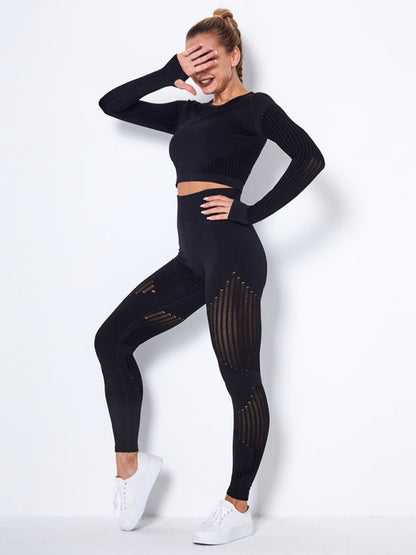 Maillot de Sport 2 Pièces Élastique Design Structuré