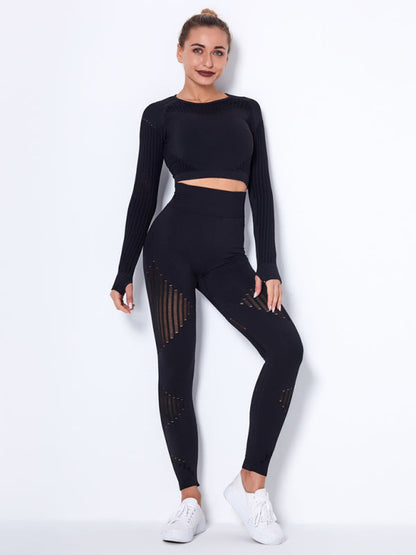 Maillot de Sport 2 Pièces Élastique Design Structuré