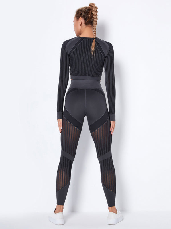 Maillot de Sport 2 Pièces Élastique Design Structuré