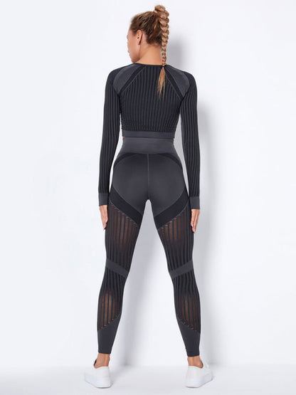 Maillot de Sport 2 Pièces Élastique Design Structuré