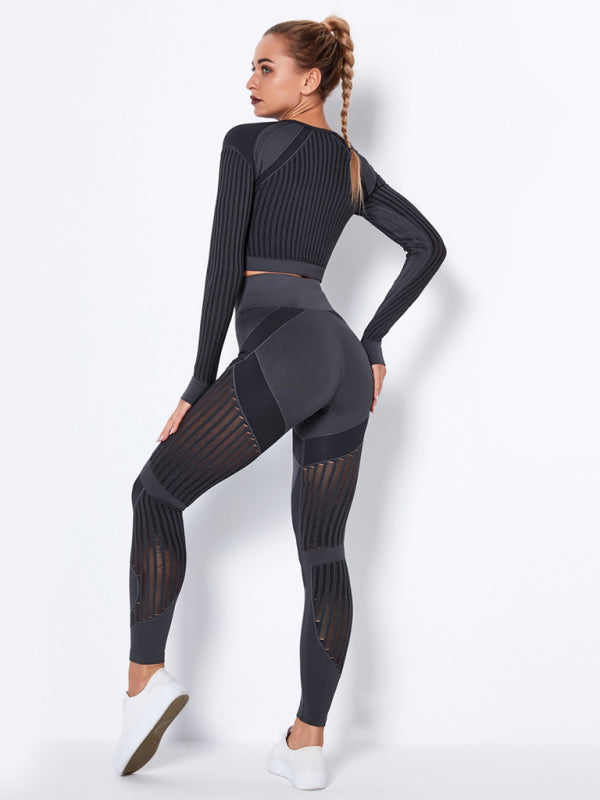 Maillot de Sport 2 Pièces Élastique Design Structuré