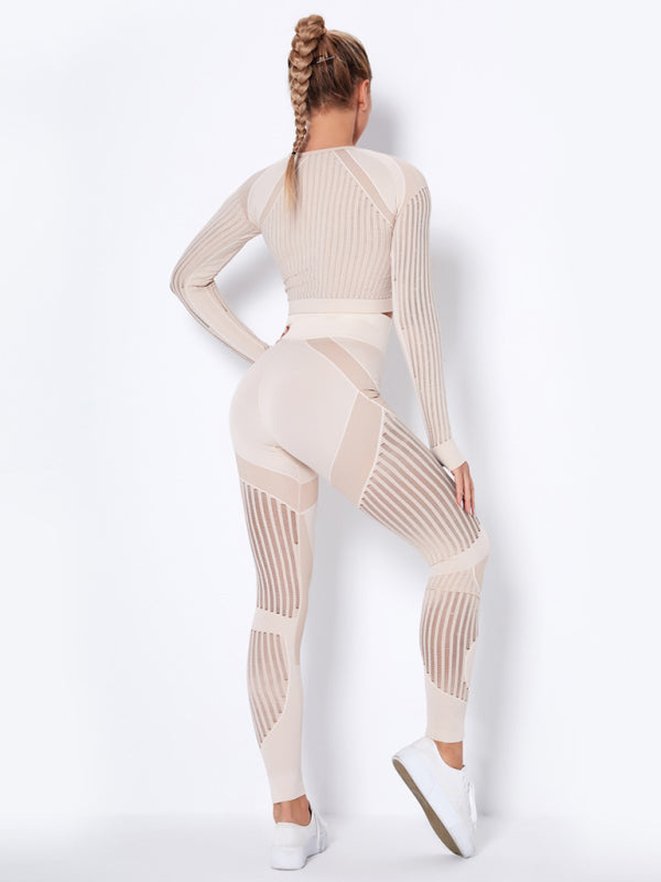 Maillot de Sport 2 Pièces Élastique Design Structuré