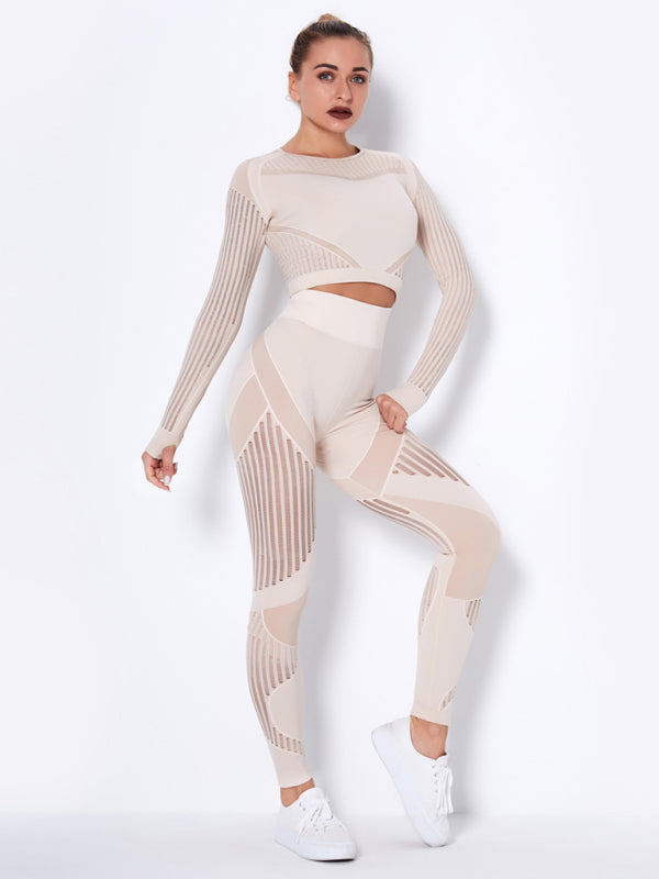 Maillot de Sport 2 Pièces Élastique Design Structuré