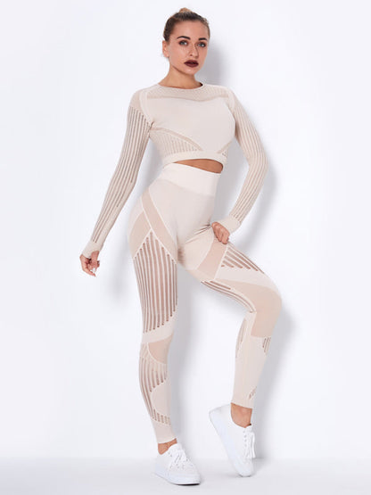 Maillot de Sport 2 Pièces Élastique Design Structuré