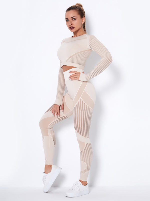 Maillot de Sport 2 Pièces Élastique Design Structuré