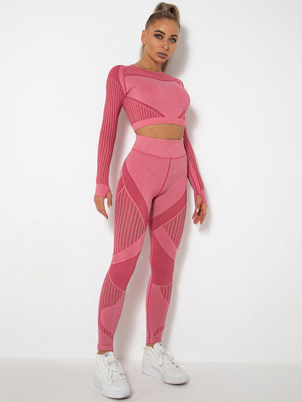 Maillot de Sport 2 Pièces Élastique Design Structuré
