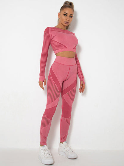 Maillot de Sport 2 Pièces Élastique Design Structuré