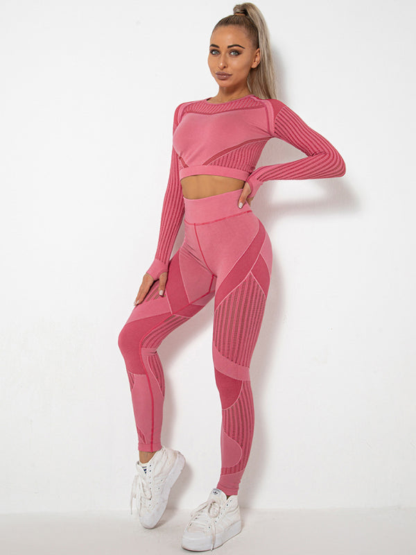Maillot de Sport 2 Pièces Élastique Design Structuré
