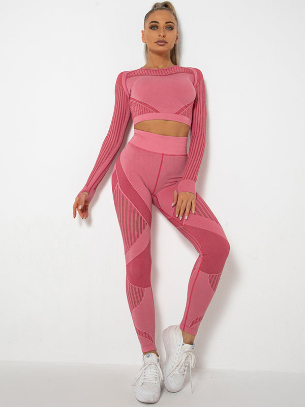 Maillot de Sport 2 Pièces Élastique Design Structuré
