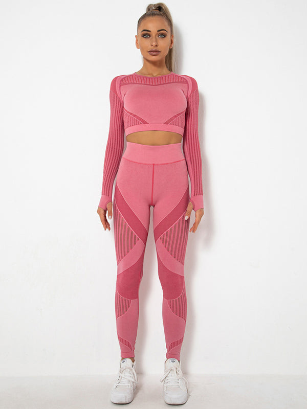 Maillot de Sport 2 Pièces Élastique Design Structuré