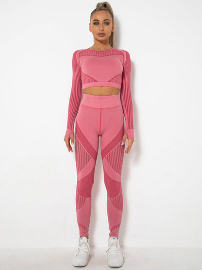Maillot de Sport 2 Pièces Élastique Design Structuré