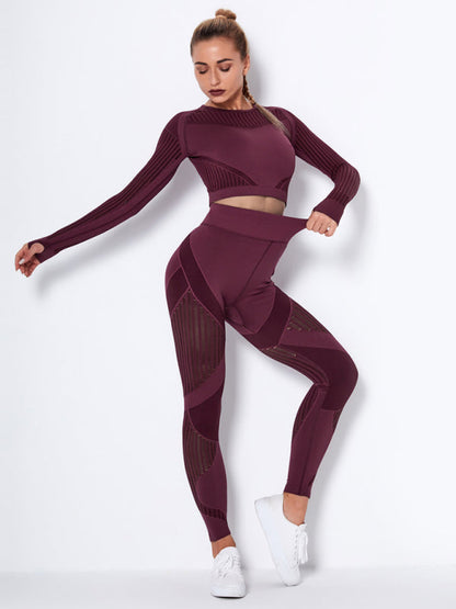 Maillot de Sport 2 Pièces Élastique Design Structuré
