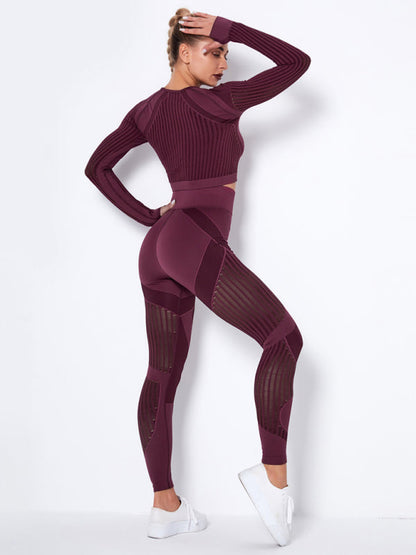 Maillot de Sport 2 Pièces Élastique Design Structuré
