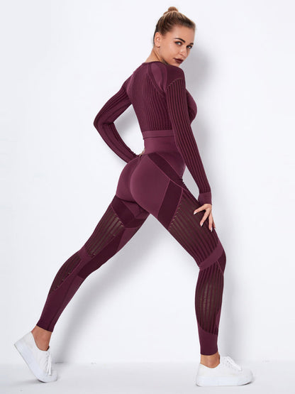 Maillot de Sport 2 Pièces Élastique Design Structuré