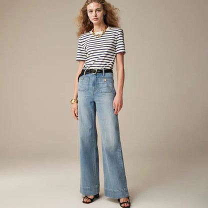 Jean Large et Confortable pour Femme - BerlinGlamour