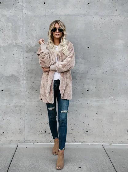 Lia | Warme Teddy Fleecejacke Zendoo.de