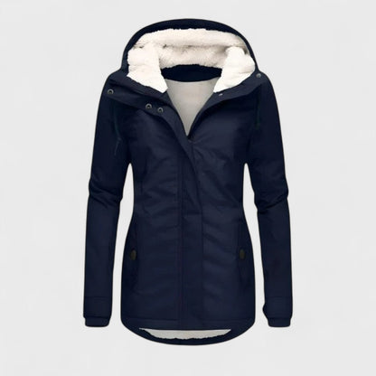 Veste Femme Imperméable Capuche Coupe Ajustée Résistante