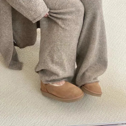 Chaussures Femme Doublure Imitation Fourrure Coupe Fermée Hiver