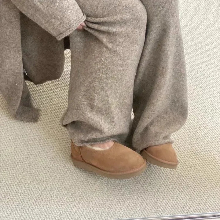 Chaussures Doublure Imitation Fourrure Coupe Fermée Hiver - vue 5