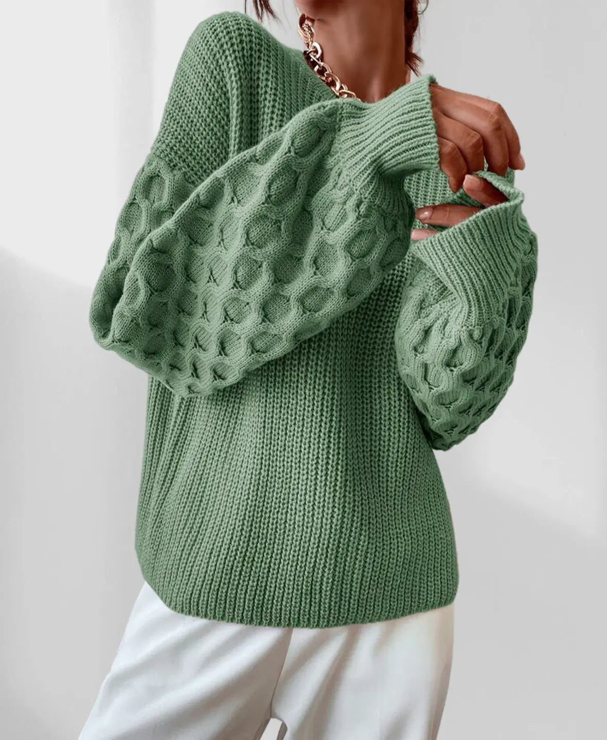 Pull Femme Col Rond Doux pour Automne