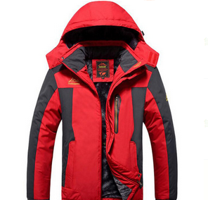 Blouson Homme Imperméable Rouge Hiver - PanierRoyale