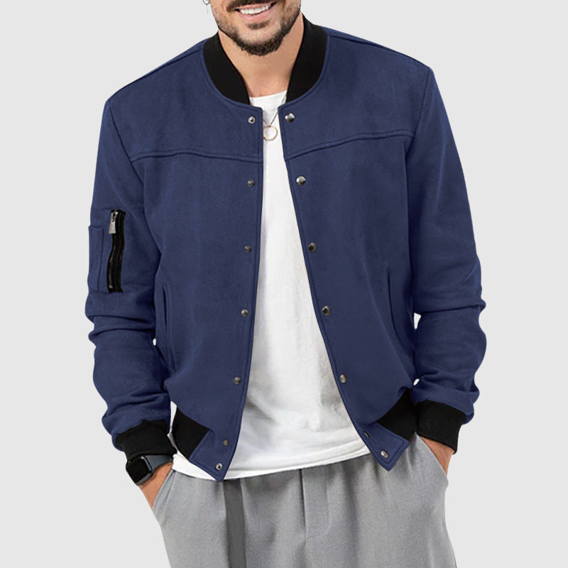 Veste Homme Hiver Étanche avec Capuchon et Poches Zippées