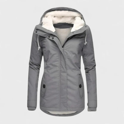 Veste Femme Imperméable Capuche Coupe Ajustée Résistante