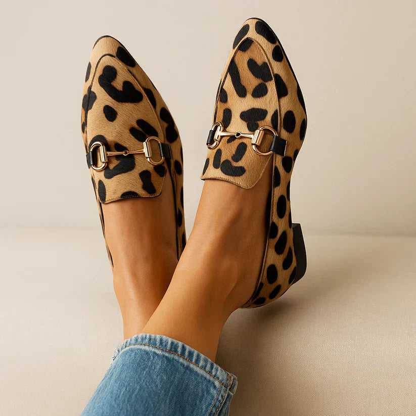 Mocassins Femme Chic Léopard Confort Hiver - PanierRoyale