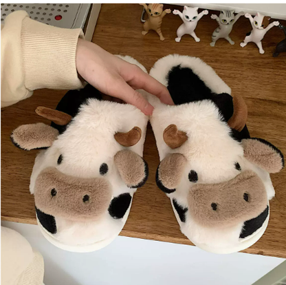 Chaussons Femmes Hiver Chauffants avec Motif Animal - PanierRoyale