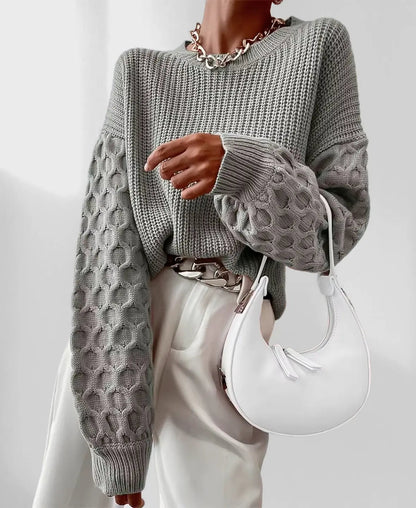 Pull Femme Col Rond Doux pour Automne