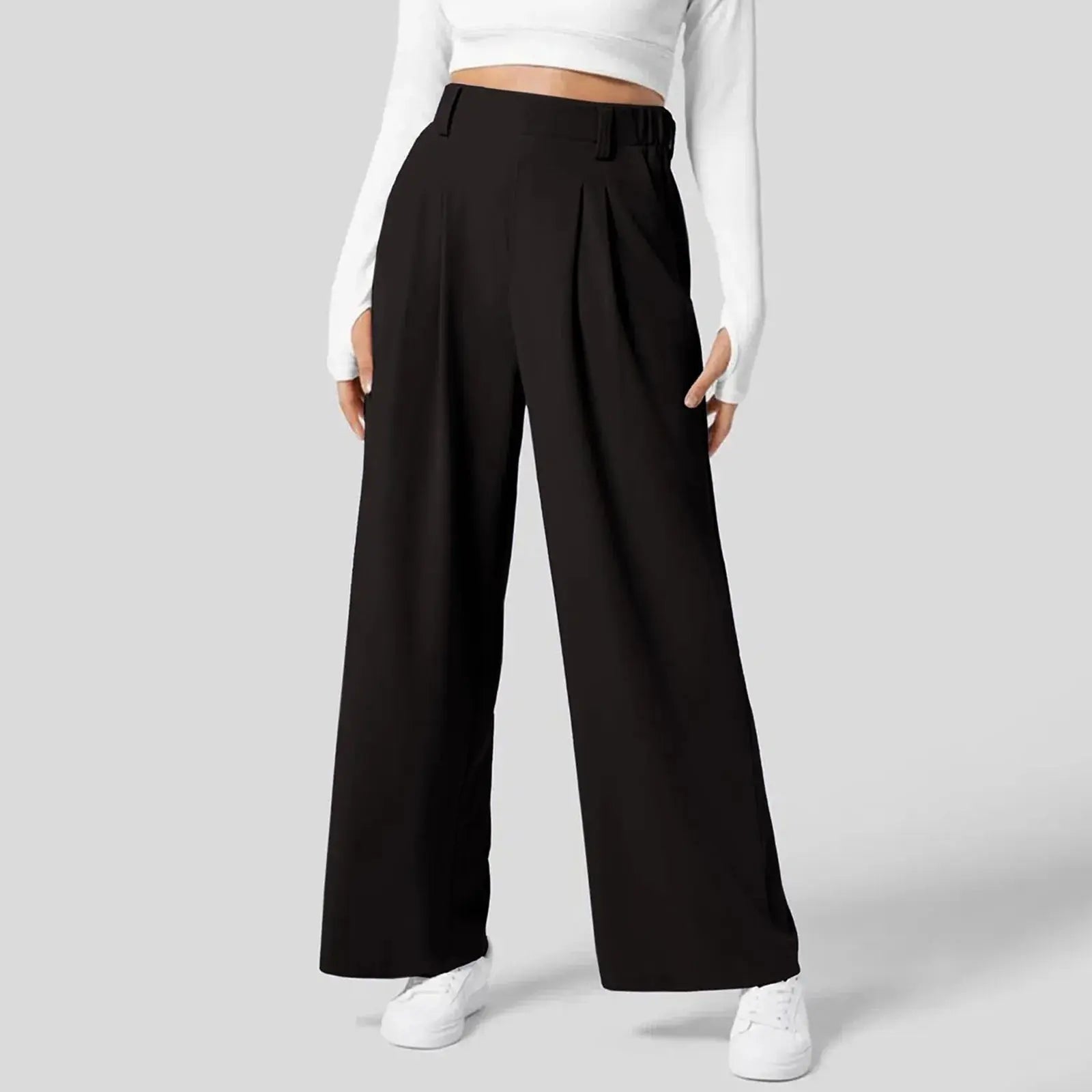 Pantalon de sport élastique noir - BerlinGlamour