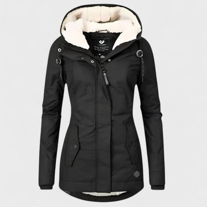 Veste Femme Imperméable Capuche Coupe Ajustée Résistante