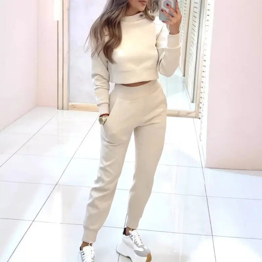 Pull et Pantalon Femme Hiver Chaud et Confortable - BerlinGlamour